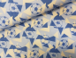 Preview: Bio Baumwolle Jersey Fussball blau